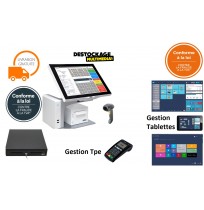 Pack Caisse Enregistreuse Tactile Aures Sango Core i3 SSD Tous commerces aux normes