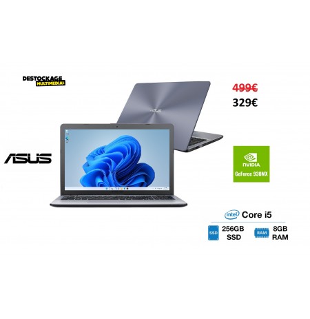 LOT 2 ASUS VIVOBOOK R542UR CORE I5 8200U 256 SSD 8 GB GEFORCE 930MX WINDOWS 11