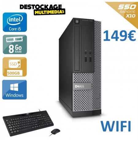 Dell OptiPlex 3020 SFF 3.50GHz Intel Core i3-4570 8GB 500GB SSD Windows 11 Wifi