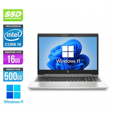 HP ProBook 450 G7 15 Core i5 10TH  - SSD 512 Go - 16 Go - Windows 11