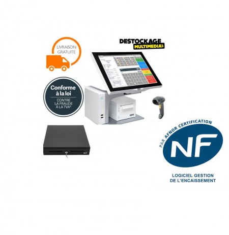 Pack Caisse Enregistreuse Tactile Aures Sango Core i5 SSD Tous commerces aux normes