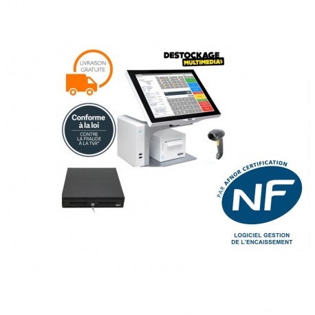 Pack Caisse Enregistreuse Tactile Aures Sango Core i5 SSD Tous commerces aux normes