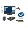 Pack caisse enregistreuse tactile 20 pouces tous commerces avec logiciel au norme