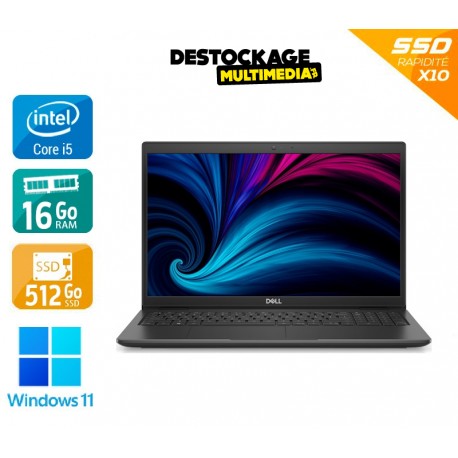 Dell - Dell Latitude 3520 - 15.6" - Intel Core i5 1135G7 - 16 Go RAM - 512 Go SSD- Windows 11
