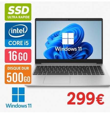 HP ProBook 450 G7 15 Core i5 10TH  - SSD 512 Go - 16 Go - Windows 11