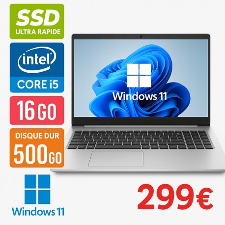 HP ProBook 450 G7 15 Core i5 10TH - SSD 512 Go - 16 Go - Windows 11 HP ProBook 450 G7 15 Core i5 10TH - SSD 512 Go - 16 Go - Windows 11