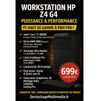 Workstation HP Z4 G4 i7-9800X | 64Go RAM | 1To SSD + 3To HDD | Quadro P2000 | Windows 11 Pro