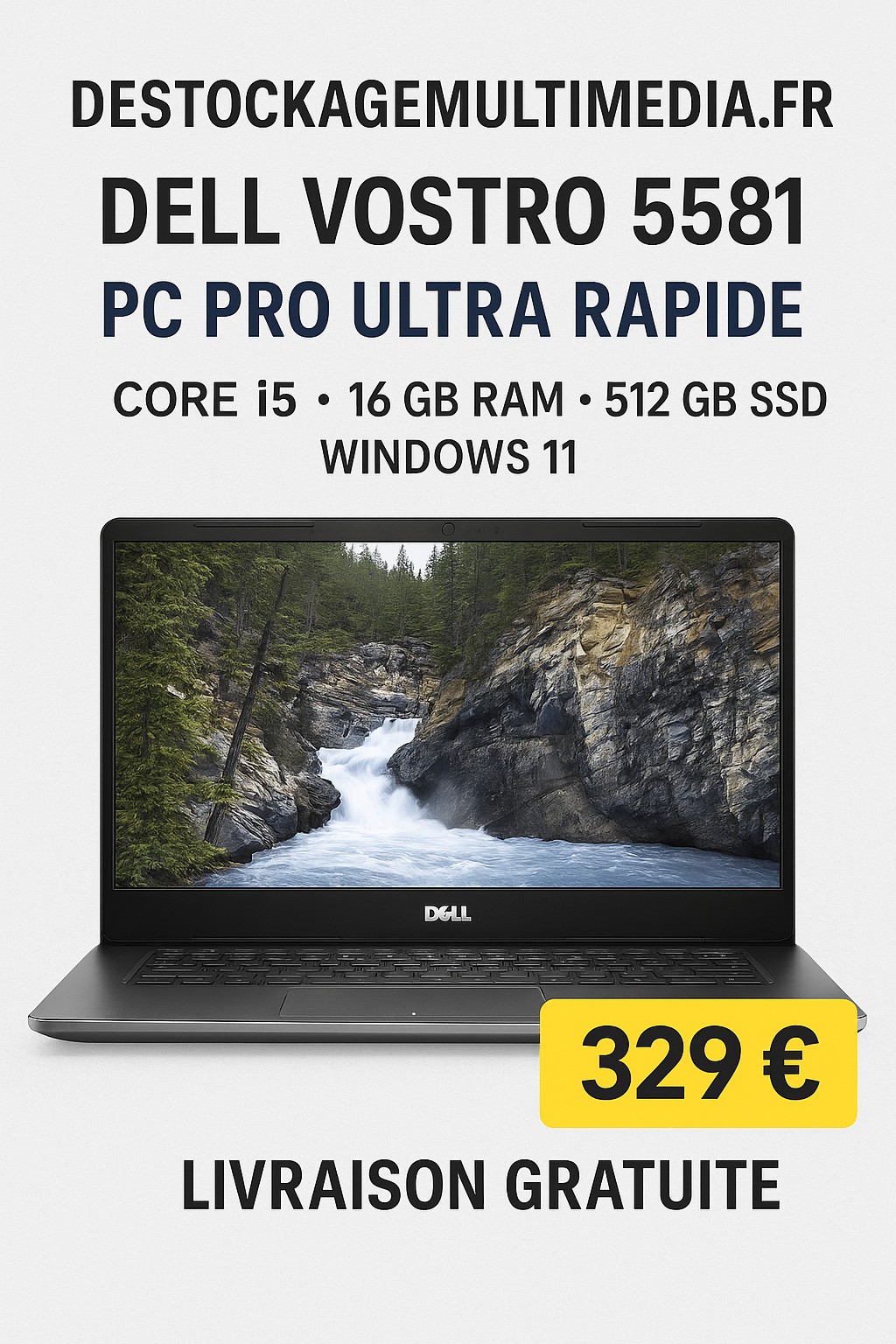 Dell Vostro 5581 INTEL CORE I5-8265U 16 GO SSD 500 GO 15.6