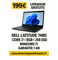 Dell Latitude 7480 Core i7 16 Go  256Go SSD  Windows 11 Garantie 1 an