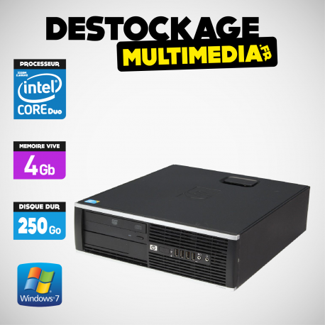 HP DC 6000 SFF CORE 2 DUO E7500 2.93 GHZ 4GB 250GO DVD WIN 7 PRO 64 HP DC 6000 SFF CORE 2 DUO E7500 2.93 GHZ 4GB 250GO DVD WIN 7 PRO 64