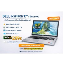 Dell Inspiron Serie 5000 17.3 Core i5 8250 16 GB 128 Ssd 1To Hdd Windows 11