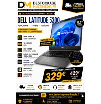 Dell Latitude 5300 Core i5 8ème Génération 16 Go RAM SSD NVMe 256 Go Batterie neuve Windows 11 Office 2024