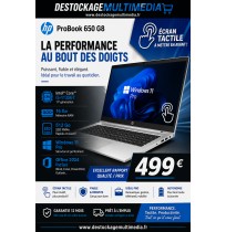 PC Portable HP ProBook 650 G8 i5 16Go 512Go SSD Écran Tactile Win 11 Office 2024