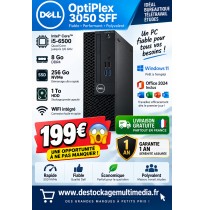 Dell OptiPlex 3050 SFF i5-6500 8Go 256Go NVMe + 1To