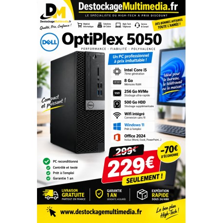 dell-optiplex-5050-sff-core-i5-8go-256go-nvme-500go-hdd-wifi-office-win11