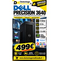 Dell Precision 3640 Core i7-10700  32 Go RAM  SSD 512 + 3 To Quadro P2000  Win 11 Office 2024