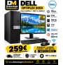 PC Dell OptiPlex 5050 i5 7e génération, 8 Go RAM, SSD NVMe 256 Go + HDD 1 To avec écran 24 pouces