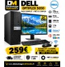 PC Dell OptiPlex 5050 i5 7e génération, 8 Go RAM, SSD NVMe 256 Go + HDD 1 To avec écran 24 pouces