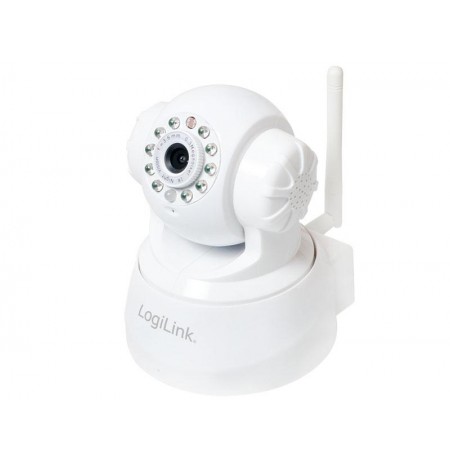 Caméra IP WIFI sans-fil LogiLink avec vision nocturne Canal audio 2 voies WC0030W