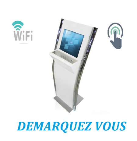 Borne Tactile Interactive Ticketing Personnalisable Avec Wifi