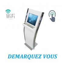 Borne Interactive Ticketing Personnalisable Avec Wifi