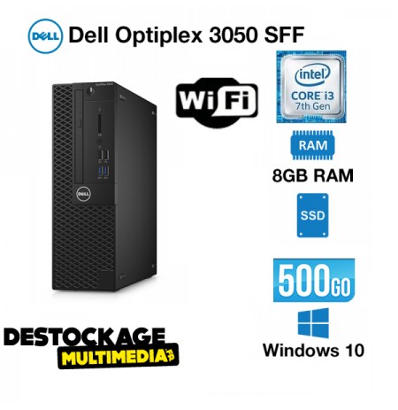 Dell-optiplex-3050-core-i3-6300-3.4ghz-8gb-ssd-500-go-hdd-wifi-office365-windows-10-pro