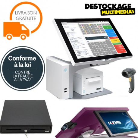 Pack Caisse Enregistreuse Tactile Aures Sango Core i5 SSD Tous commerces aux normes