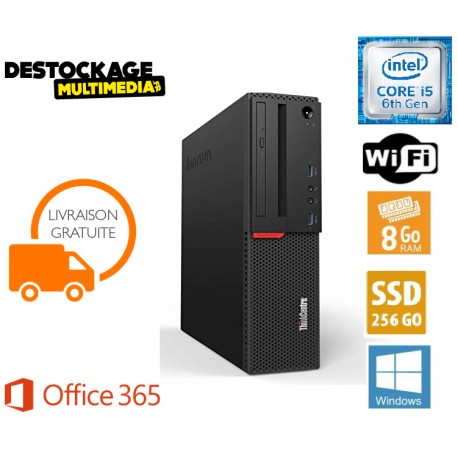 Lenovo ThinkCentre M700  Core i5 2,7 GHz - SSD 256 Go RAM 8 Go Wifi  office 365 Windows 10