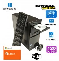 Hp elite 7500 Core i5 3570 3.4 ghz 8 gb 1 to 120 go Ssd Windows 10 pro wifi Office