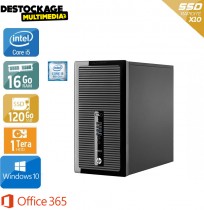 HP PRODESK 490 G3 MT CORE I5-6500 16 GB 120 GO SSD 1 TO DVDRW WINDOWS 10 PRO WIFI OFFICE