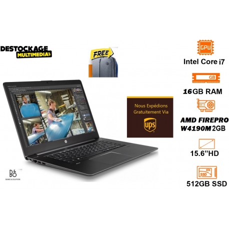 HP ZBook 15u G3 CORE I7-6500U 16 GO SSD 512 GO 15.6" LED FULL HD AMD FIREPRO W4190M 2 GO WINDOWS 10 HP ZBook 15u G3 CORE I7-6500U 16 GO SSD 512 GO 15.6" LED FULL HD AMD FIREPRO W4190M 2 GO WINDOWS 10